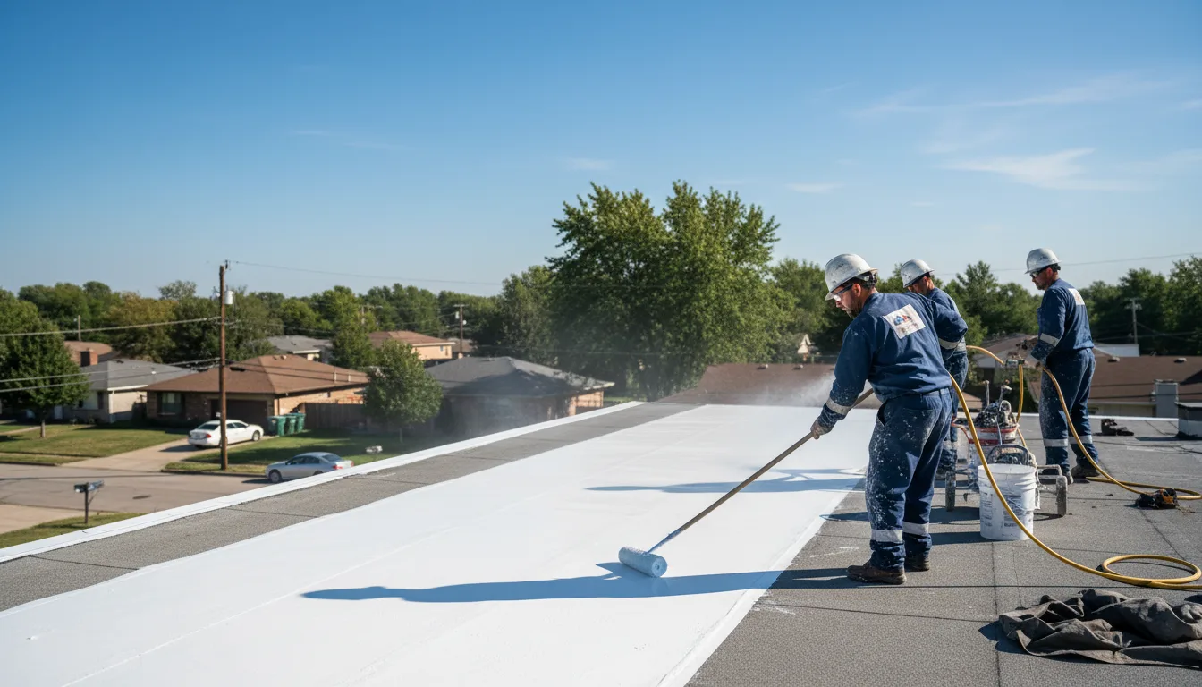 Commercial roof coating in Dunnsville, VA near me